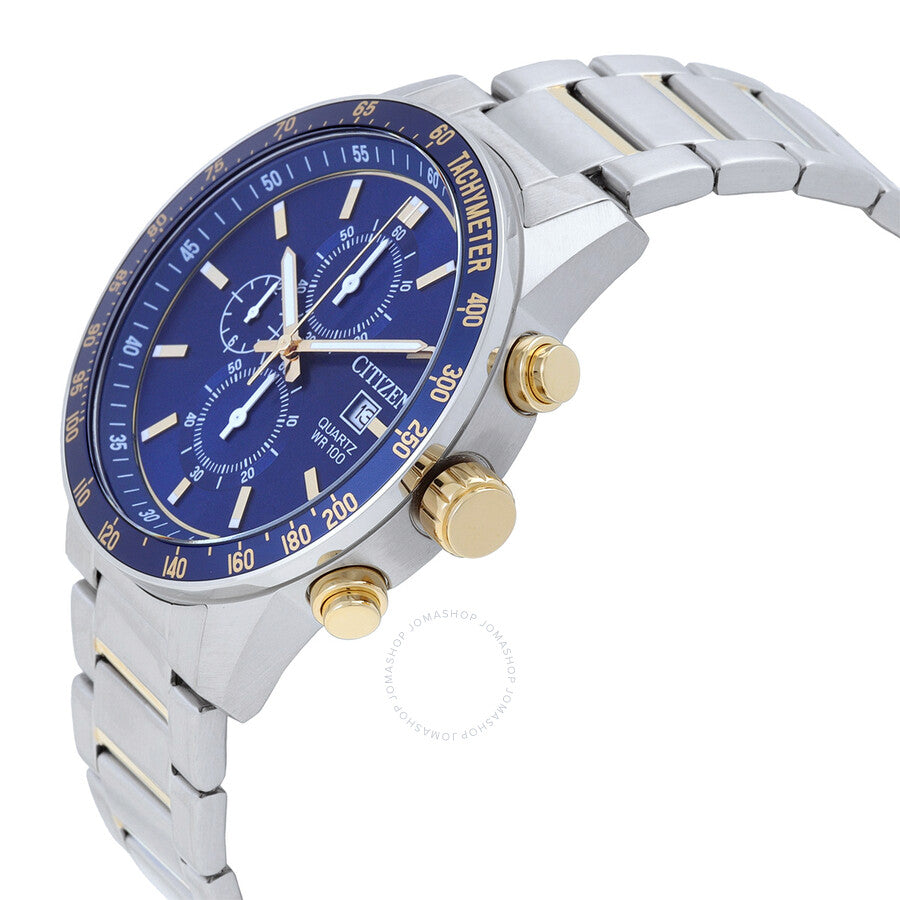 Citizen Chronograph Quartz Blue Dial Men's Watch AN3684-59L - Dawson Watches #2