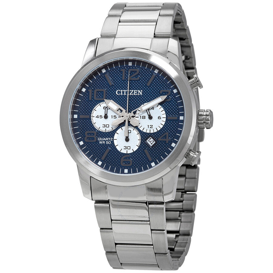 Citizen Chronograph Quartz Blue Dial Men's Watch AN8050-51M - Dawson Watches