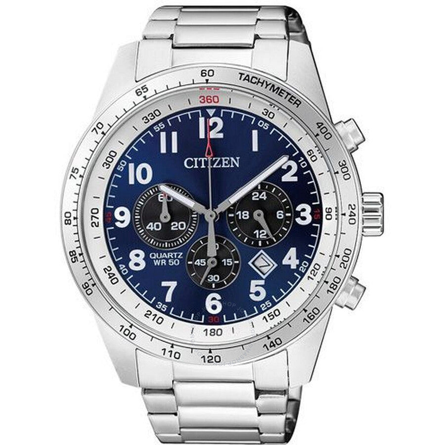 Citizen Chronograph Quartz Blue Dial Men's Watch AN8160-52L - Dawson Watches