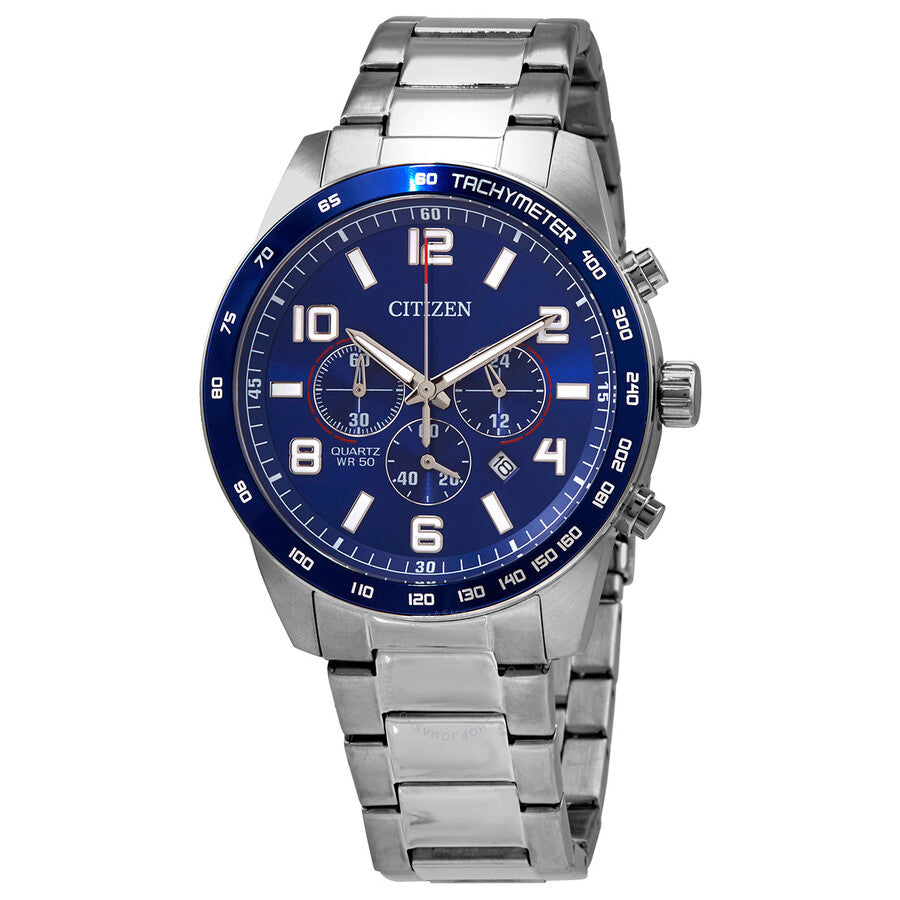 Citizen Chronograph Quartz Blue Dial Men's Watch AN8161-50L - Dawson Watches