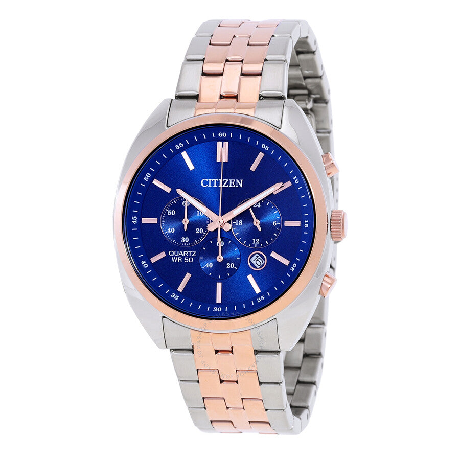 Citizen Chronograph Quartz Blue Dial Men's Watch AN8216-50L - Dawson Watches