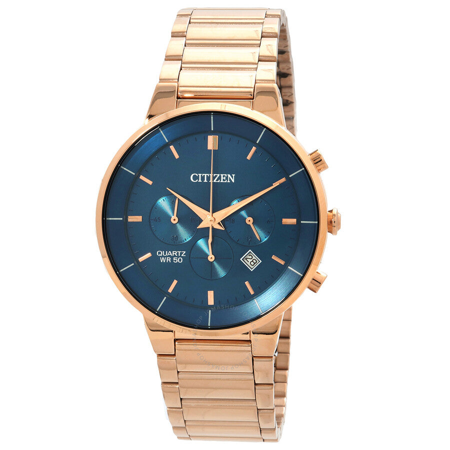 Citizen Chronograph Quartz Blue Dial Men's Watch AN8223-54L - Dawson Watches