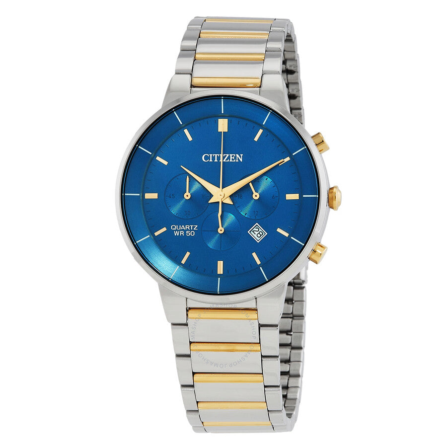 Citizen Chronograph Quartz Blue Dial Men's Watch AN8224-51L - Dawson Watches