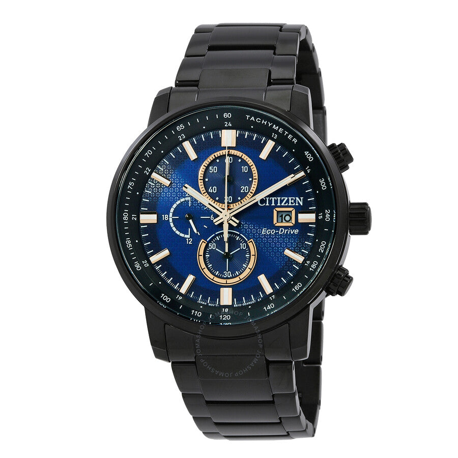 Citizen Chronograph Quartz Blue Dial Men's Watch CA0845-83L - Dawson Watches