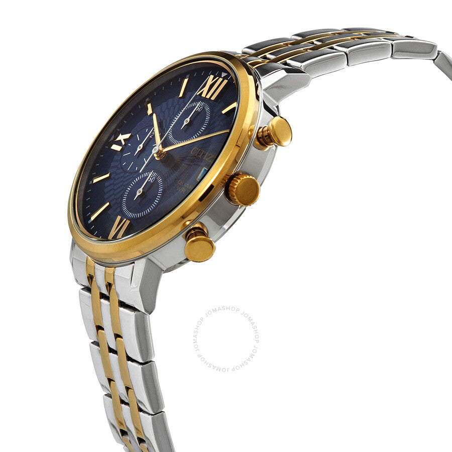 Citizen Chronograph Quartz Blue Dial Two-tone Men's Watch AN3616-75L - Dawson Watches #2
