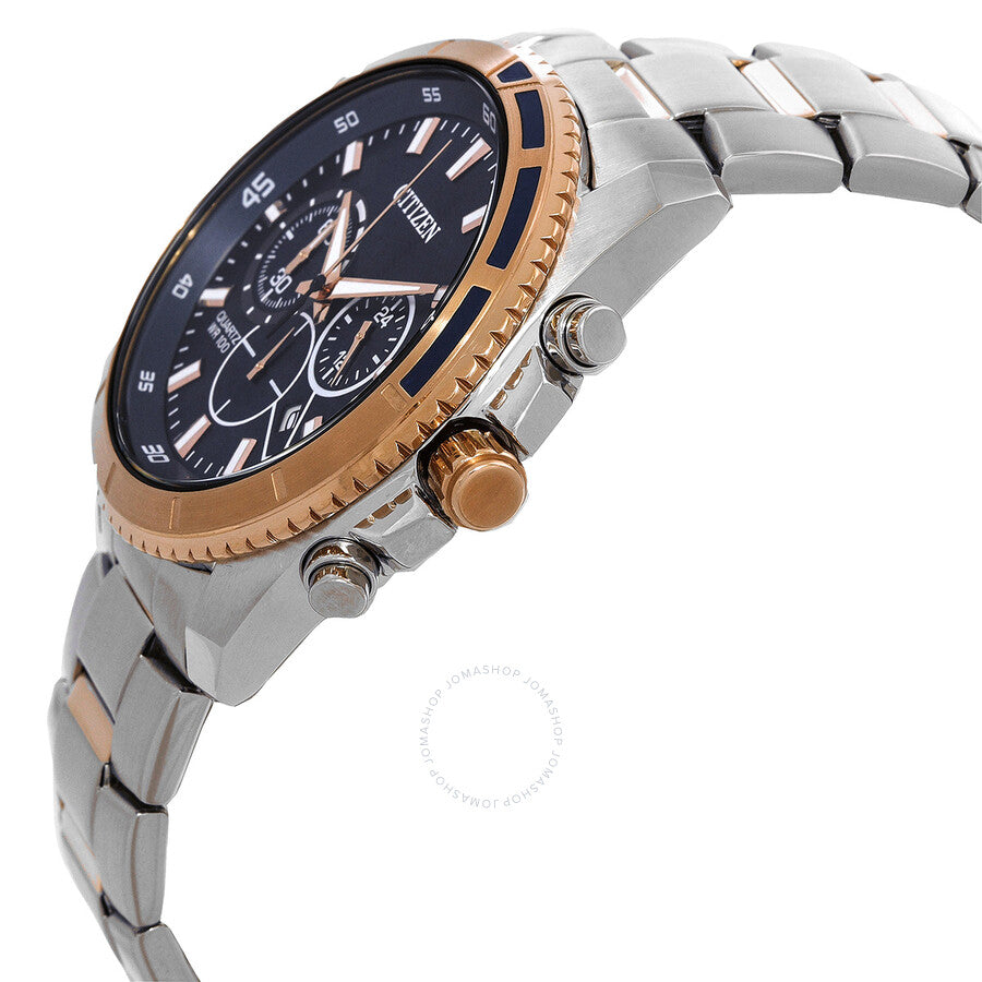 Citizen Chronograph Quartz Blue Dial Two-Tone Men's Watch AN8206-53L - Dawson Watches #2