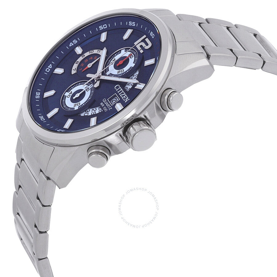 Citizen Chronograph Quartz Blue Dial Watch AN3690-56L - Dawson Watches #2