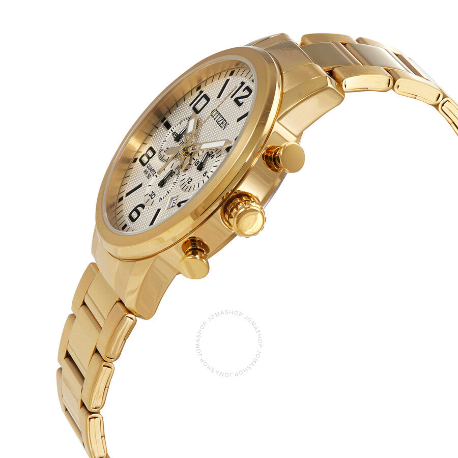 Citizen Chronograph Quartz Champagne Dial Men's Watch AN8052-55P - Dawson Watches #2