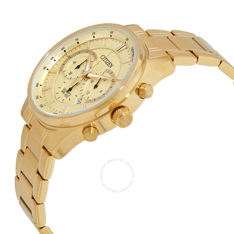 Citizen Chronograph Quartz Champagne Dial Men's Watch AN8192-56P - Dawson Watches #2