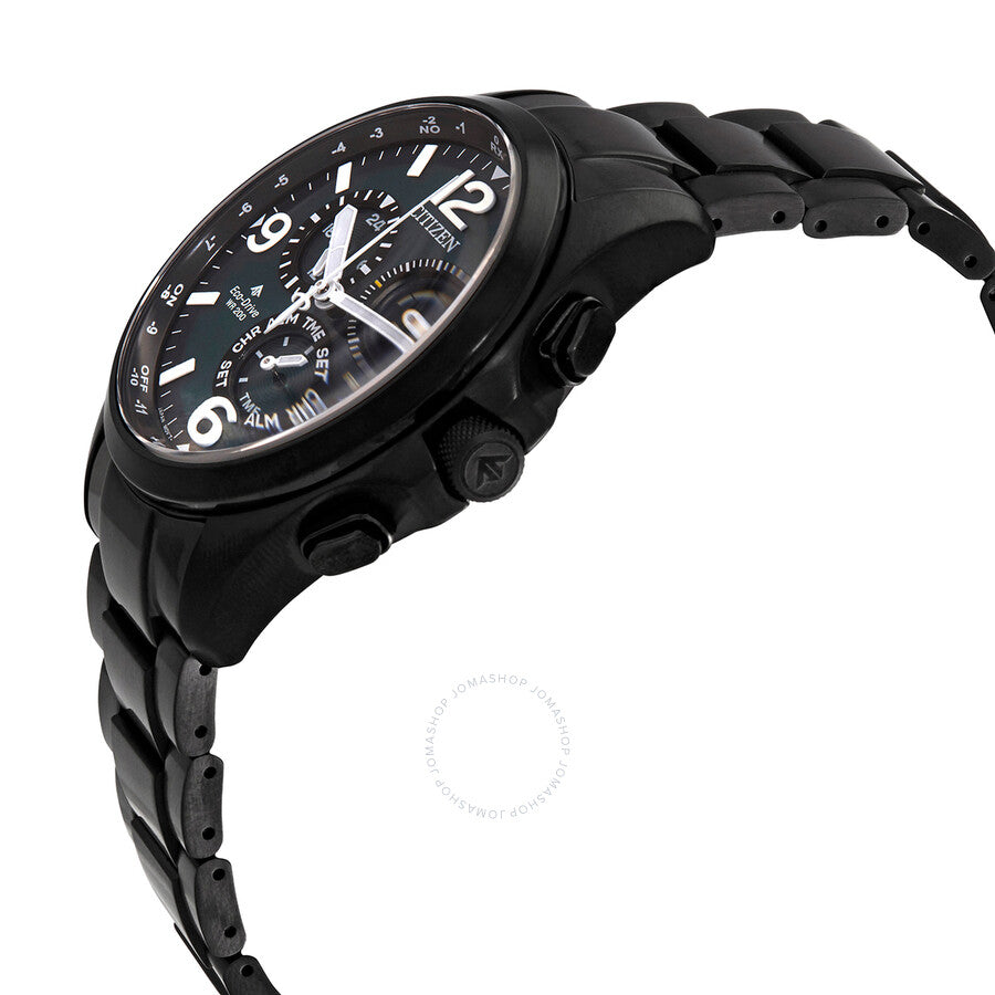 Citizen Chronograph Quartz Green Dial Men's Watch CB5925-82X - Dawson Watches #2
