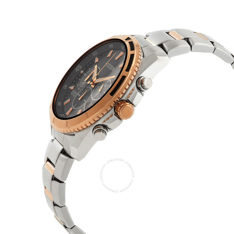 Citizen Chronograph Quartz Grey Dial Two-Tone Men's Watch AN8204-59H - Dawson Watches #2