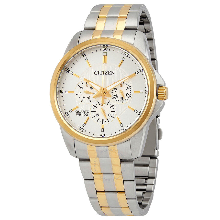 Citizen Chronograph Quartz Silver Dial Men's Watch AG8344-57B - Dawson Watches