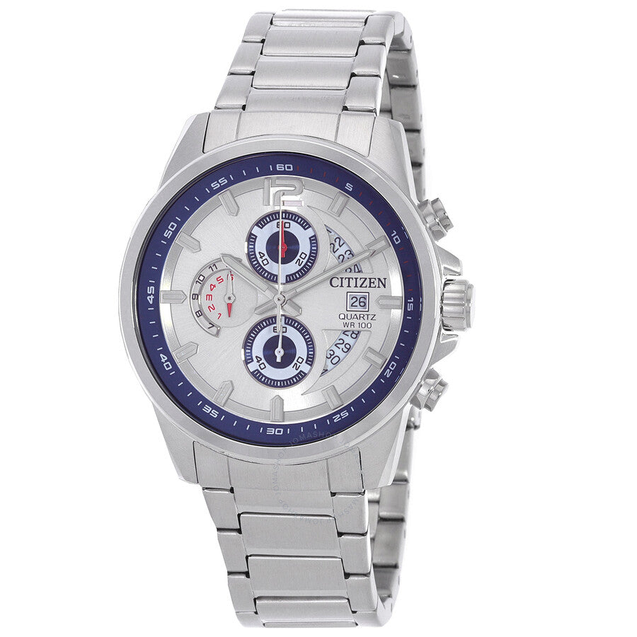 Citizen Chronograph Quartz Silver Dial Men's Watch AN3690-56B - Dawson Watches