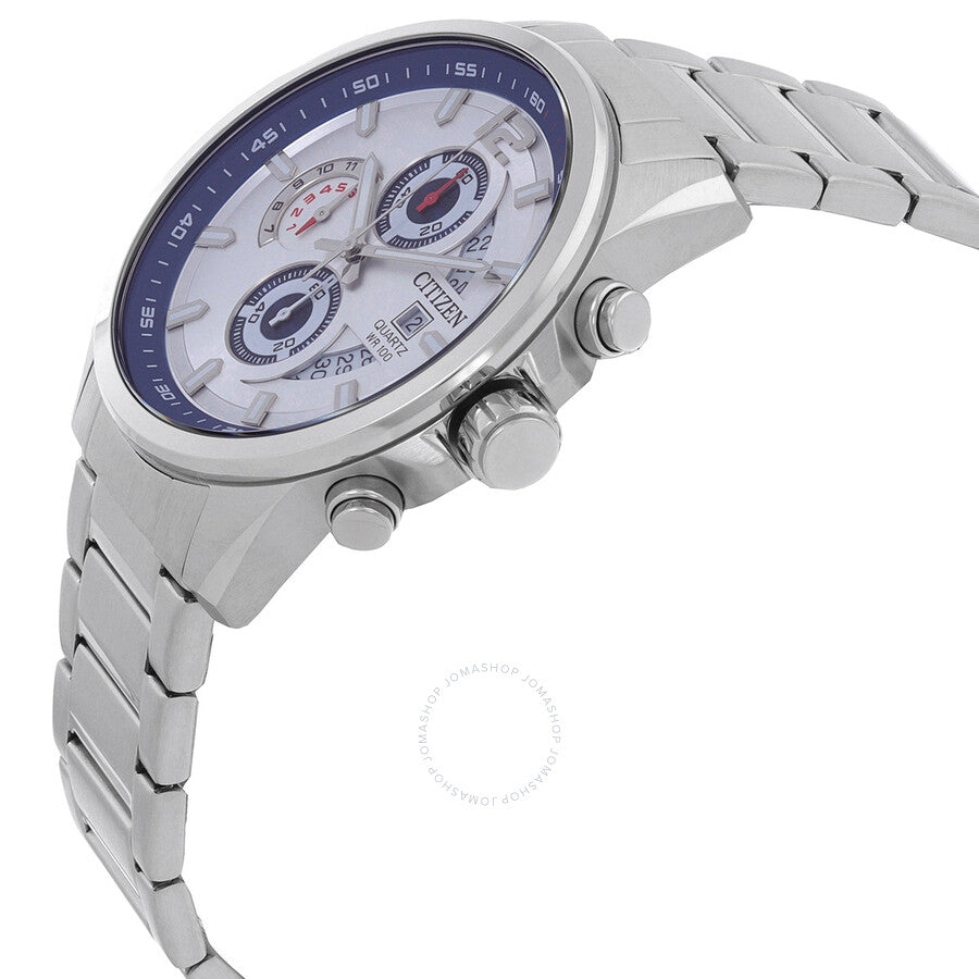 Citizen Chronograph Quartz Silver Dial Men's Watch AN3690-56B - Dawson Watches #2