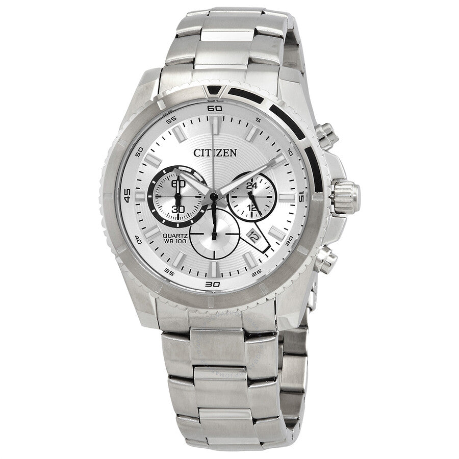 Citizen Chronograph Quartz Silver Dial Men's Watch AN8200-50A - Dawson Watches
