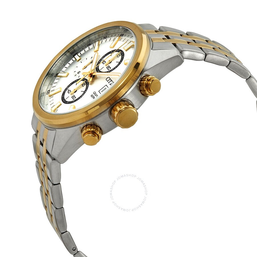 Citizen Chronograph Quartz Silver Dial Two-tone Men's Watch AN3624-51A - Dawson Watches #2