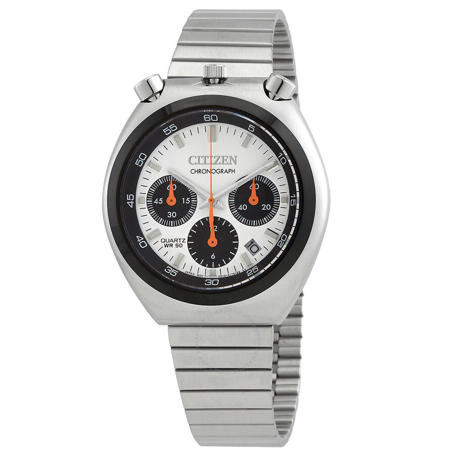 Citizen Chronograph Quartz White Dial Men's Stainless Steel Watch AN3660-81A - Dawson Watches