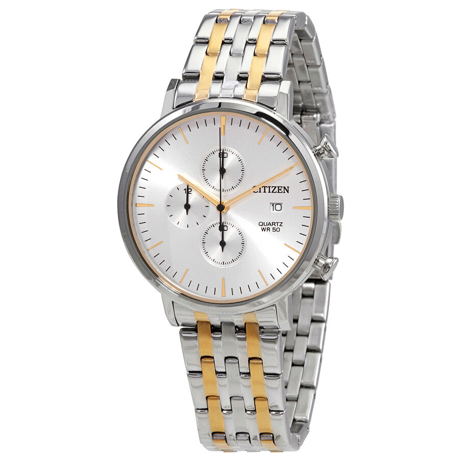 Citizen Chronograph Quartz White Dial Men's Watch AN3614-54A - Dawson Watches