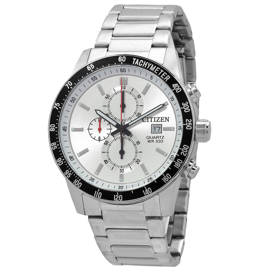 Citizen Chronograph Quartz White Dial Men's Watch AN3680-50A - Dawson Watches