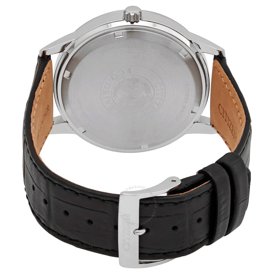 Citizen Chronograph Silver Dial Black Leather Men's Watch BU2071-01A - Dawson Watches #3