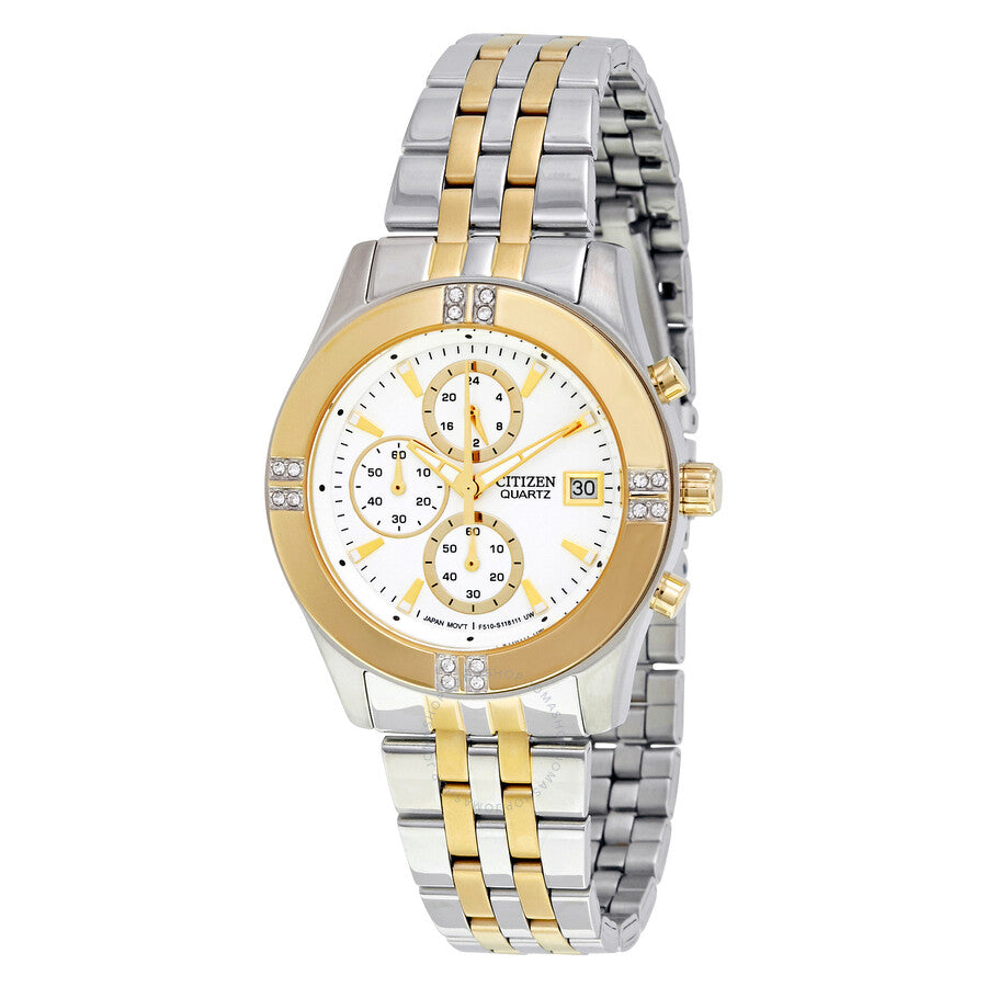 Citizen Chronograph Silver Dial Ladies Watch FA1044-51A - Dawson Watches