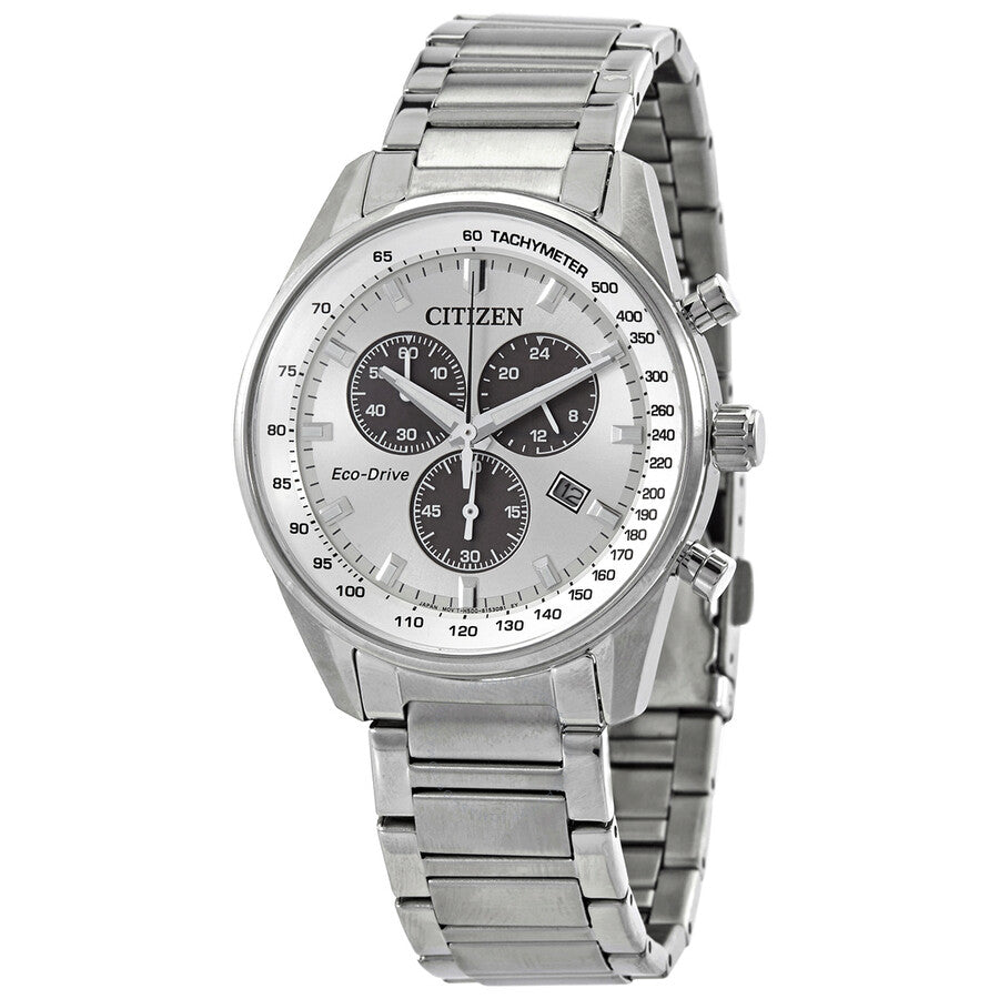 Citizen Chronograph Silver Dial Men's Watch AT2390-82A - Dawson Watches
