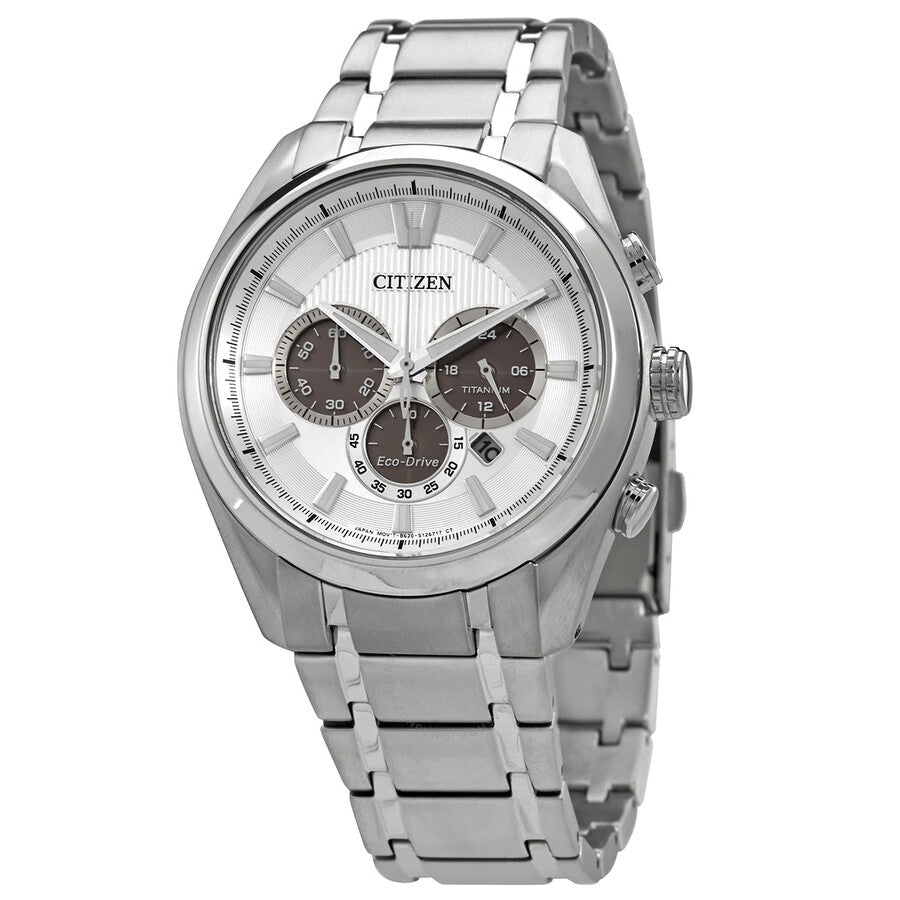 Citizen Chronograph Silver Dial Titanium Men's Watch CA4010-58A - Dawson Watches