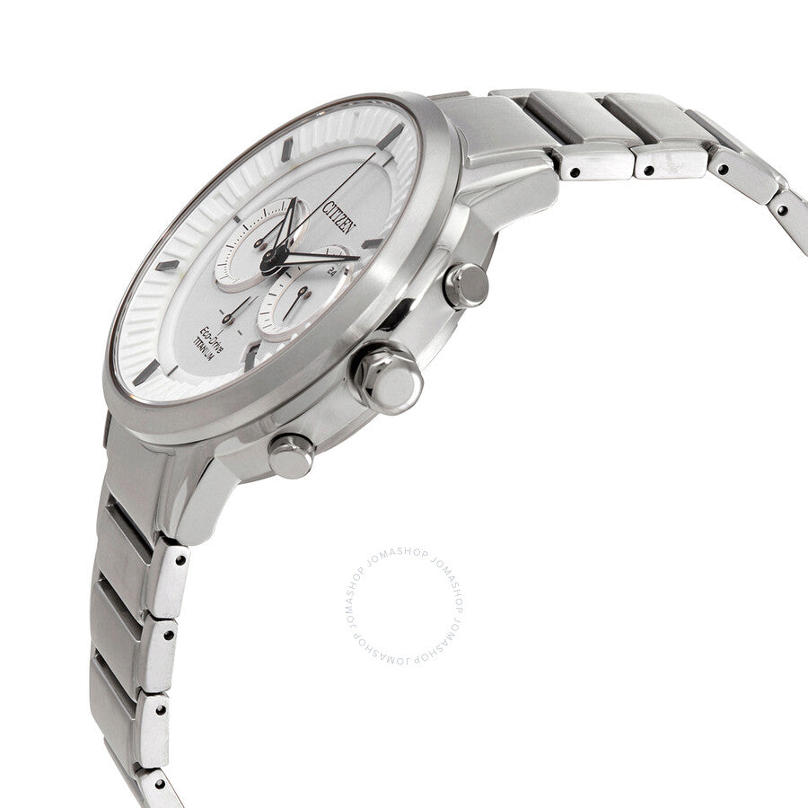 Citizen Chronograph White Dial Titanium Men's Watch CA4400-88A - Dawson Watches #2
