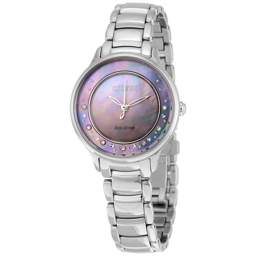Citizen Circle Of Time Gray Mother of Pearl Stainless Steel Ladies Watch EM0380-81N - Dawson Watches