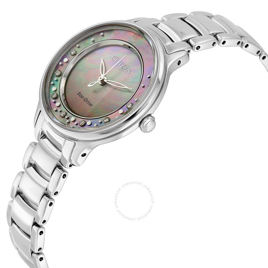 Citizen Circle Of Time Gray Mother of Pearl Stainless Steel Ladies Watch EM0380-81N - Dawson Watches #2