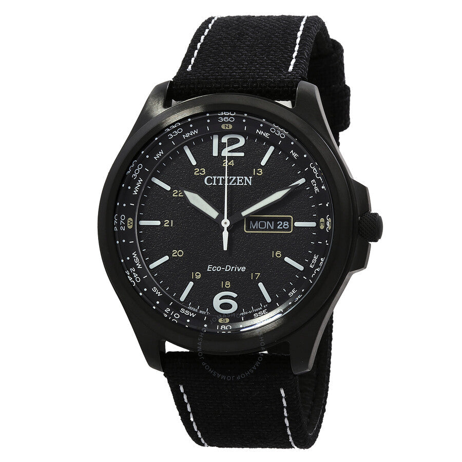 Citizen Classic Eco-Drive Black Dial Men's Watch AW0115-03E - Dawson Watches
