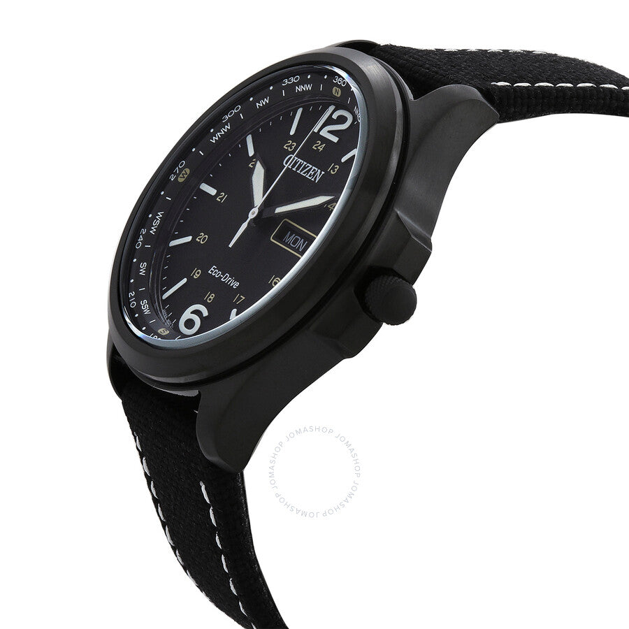 Citizen Classic Eco-Drive Black Dial Men's Watch AW0115-03E - Dawson Watches #2