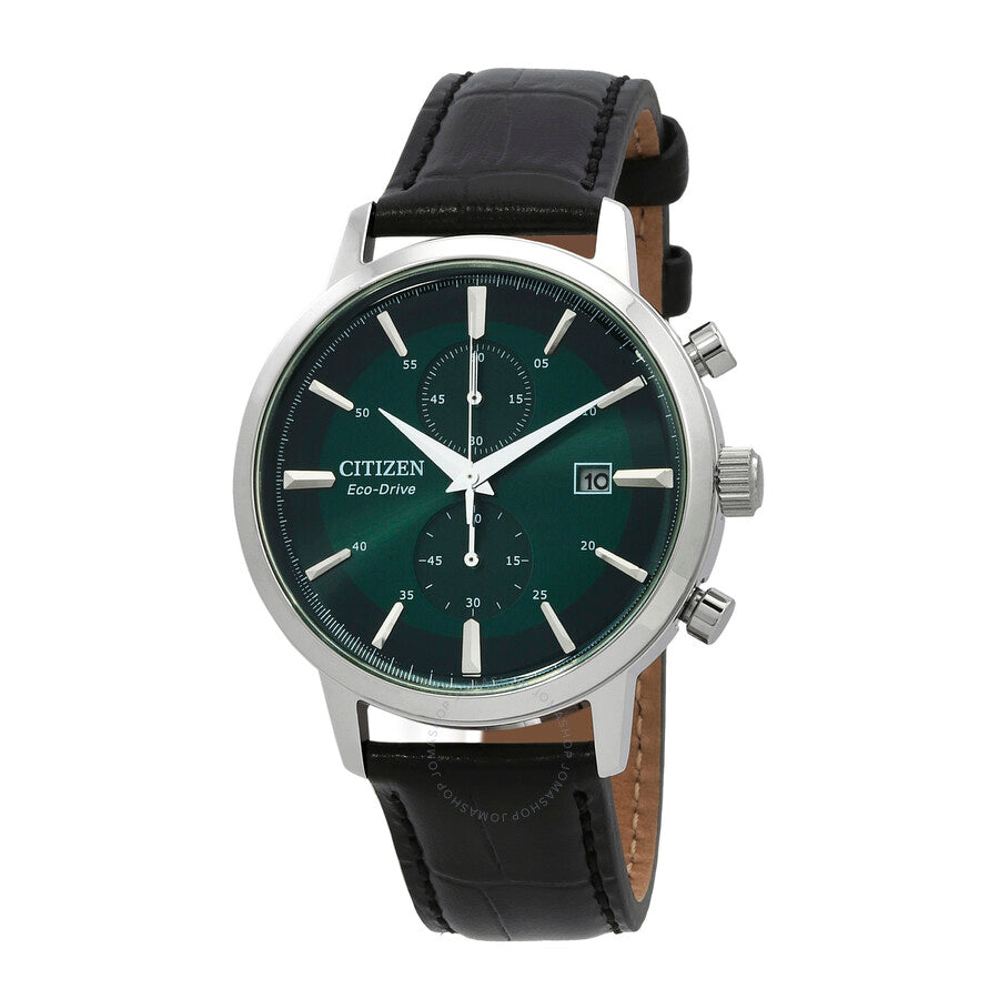 Citizen Core Collection Chronograph Quartz Green Dial Men's Watch CA7069-24X - Dawson Watches