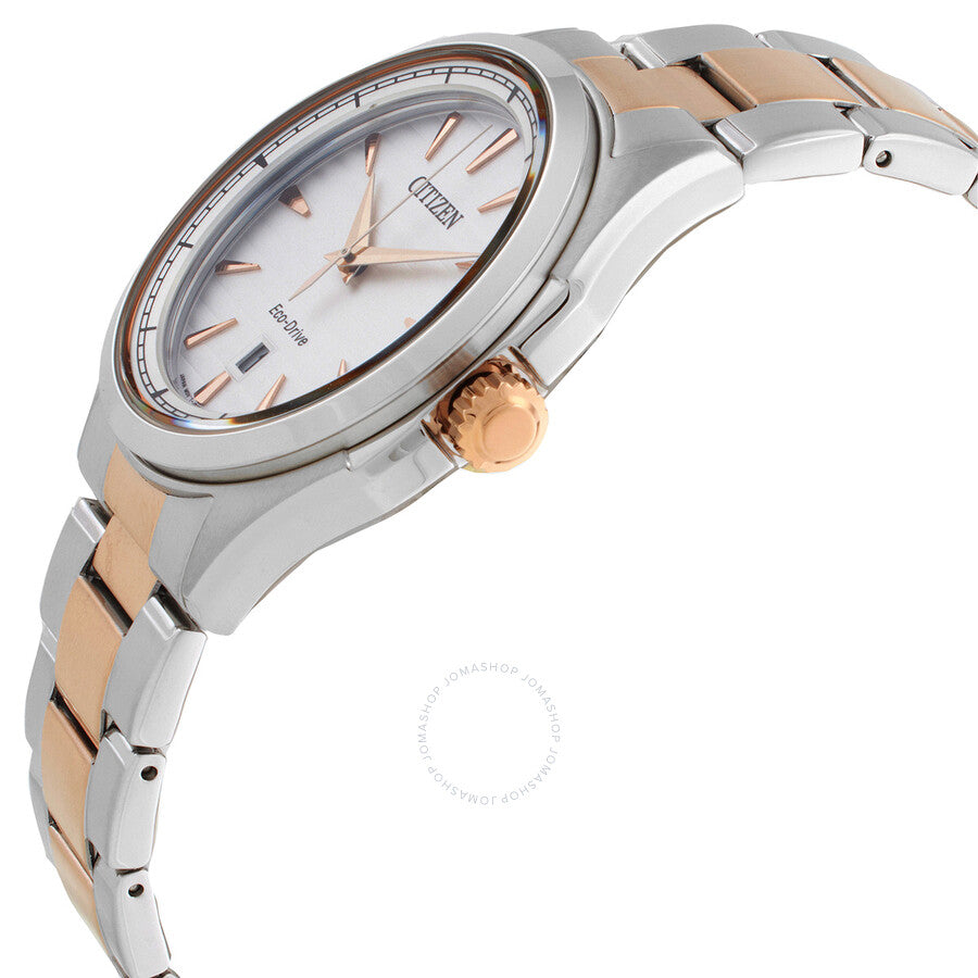 Citizen Core Eco-Drive White Dial Two-Tone Men's Watch AW1756-89A - Dawson Watches #2
