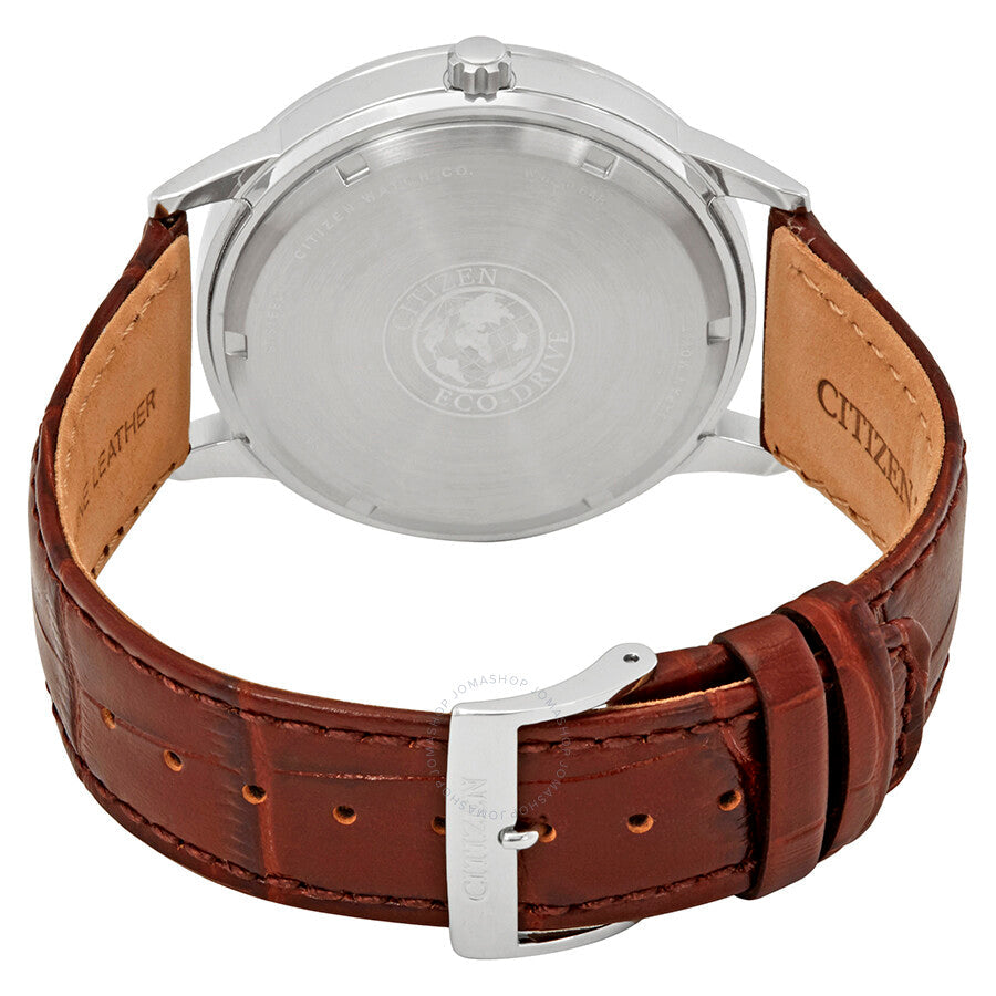 Citizen Corso Blue Dial Brown Leather Men's Watch BU2070-12L - Dawson Watches #3