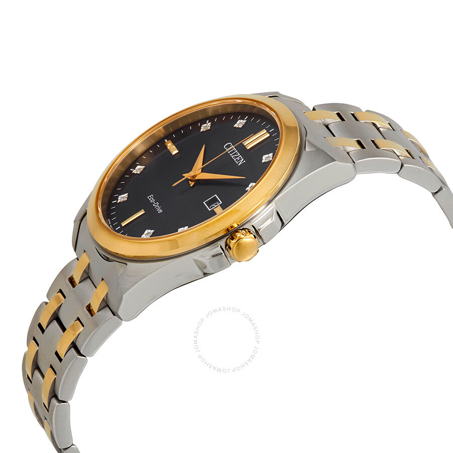 Citizen Corso Diamond Black Dial Two-tone Men's Watch BM7107-50E - Dawson Watches #2