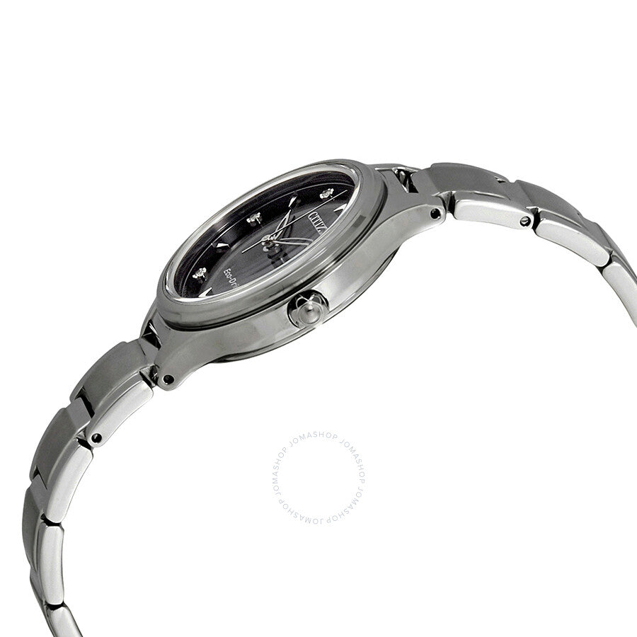 Citizen Corso Diamond Black Diamond Dial Ladies Watch FE2100-51E - Dawson Watches #2