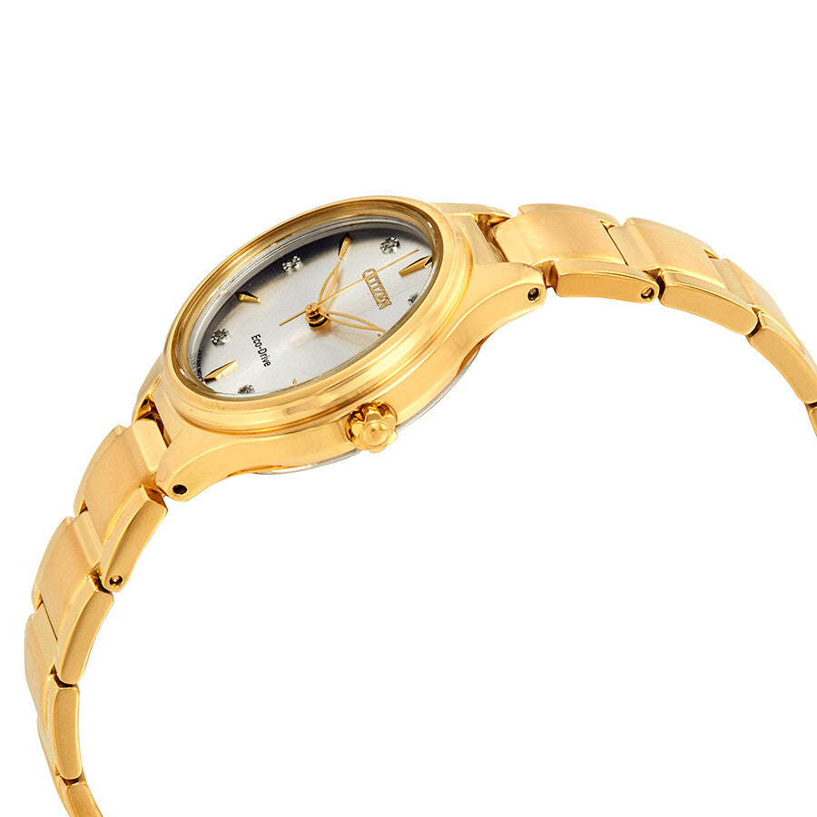 Citizen Corso Silver Dial Gold-tone Ladies Watch FE2102-55A - Dawson Watches #2