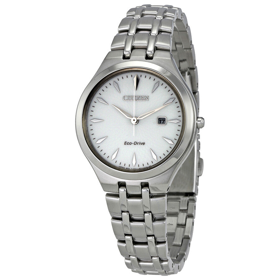 Citizen Corso Eco-Drive Silver Dial Stainless Steel Ladies Watch EW2490-55A - Dawson Watches