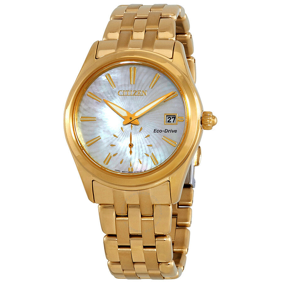 Citizen Corso White Mother of Pearl Dial Ladies Watch EV1032-51D - Dawson Watches