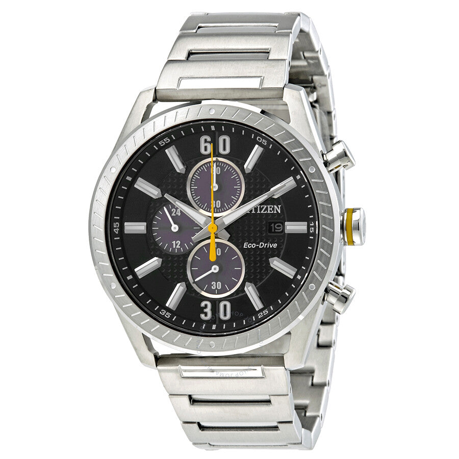 Citizen CTO Black Dial Men's Chronograph Eco-Drive Watch CA0660-54E - Dawson Watches
