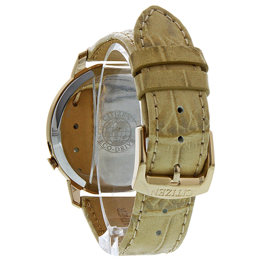 Citizen Desire Eco-Drive Diamond Brown Dial Rose Gold-Tone Ladies Watch EV1003-09X - Dawson Watches #4