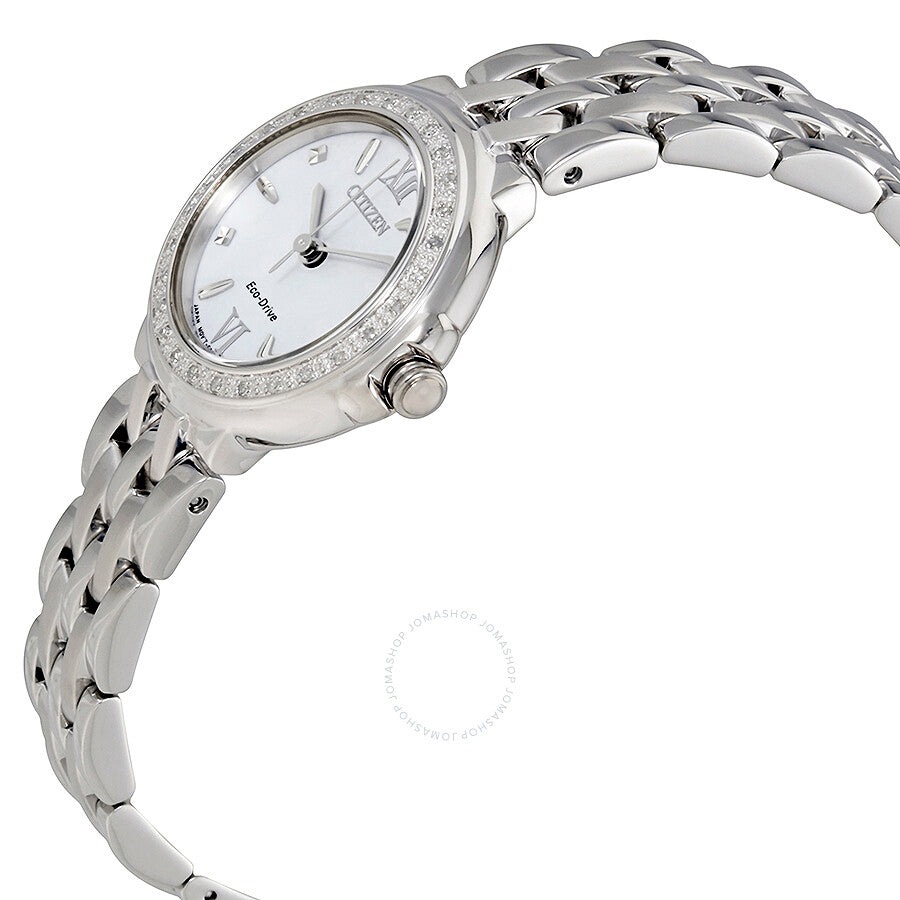Citizen Diamond White Dial Ladies Watch EM0440-57A - Dawson Watches #2