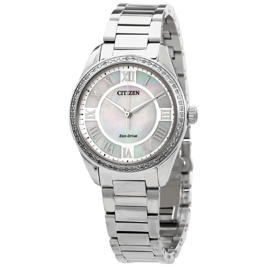 Citizen Diamond Mother of Pearl Dial Ladies Watch EM0880-54D - Dawson Watches