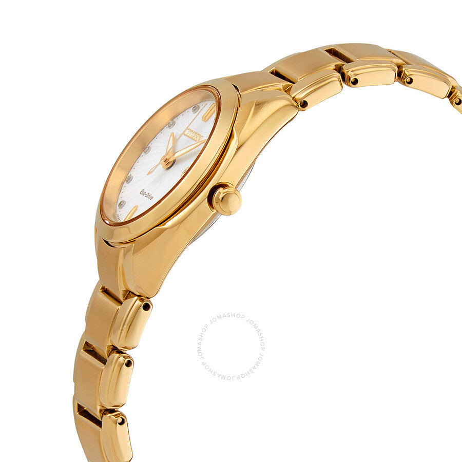 Citizen Diamond White Dial Gold-tone Ladies Watch EM0313-54A - Dawson Watches #2