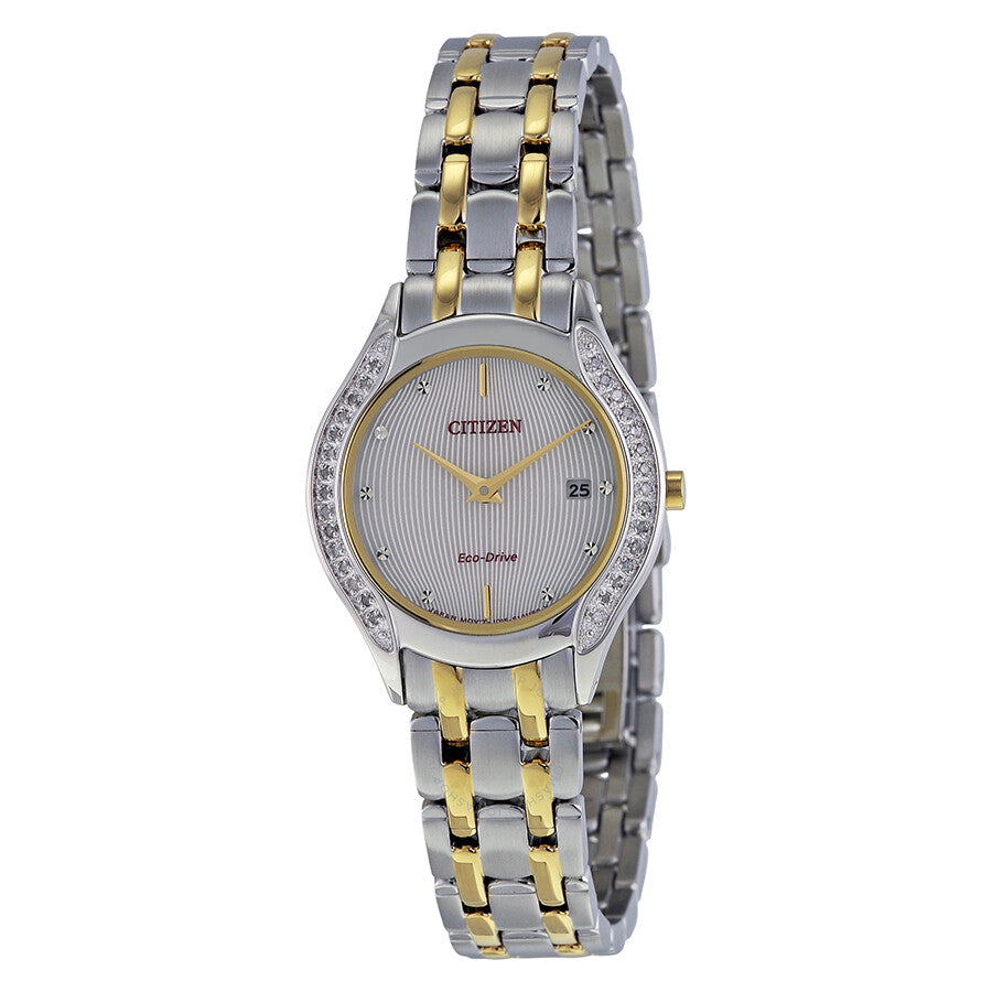 Citizen Diamond White Dial Two-tone Ladies Watch GA1064-56A - Dawson Watches