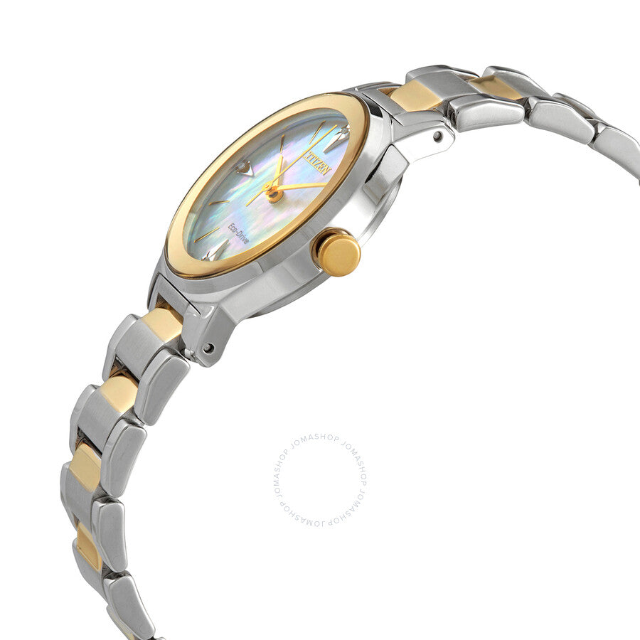 Citizen Diamond White Mother of Pearl Dial Ladies Two-tone Watch EM0734-56D - Dawson Watches #2