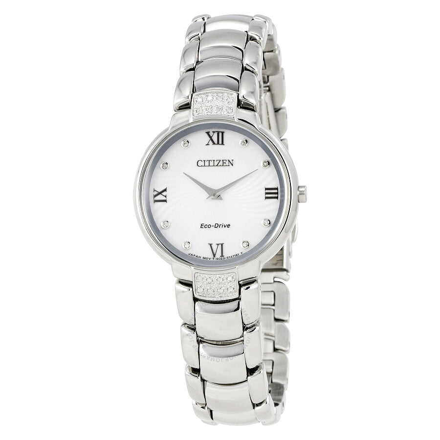 Citizen Diamonds Silver Dial Ladies Watch EX1460-55A - Dawson Watches