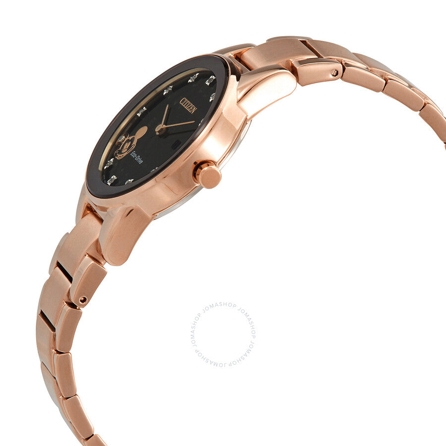 Citizen Disney Mickey Mouse Diamond Black Dial Ladies Watch GA1056-54W - Dawson Watches #2