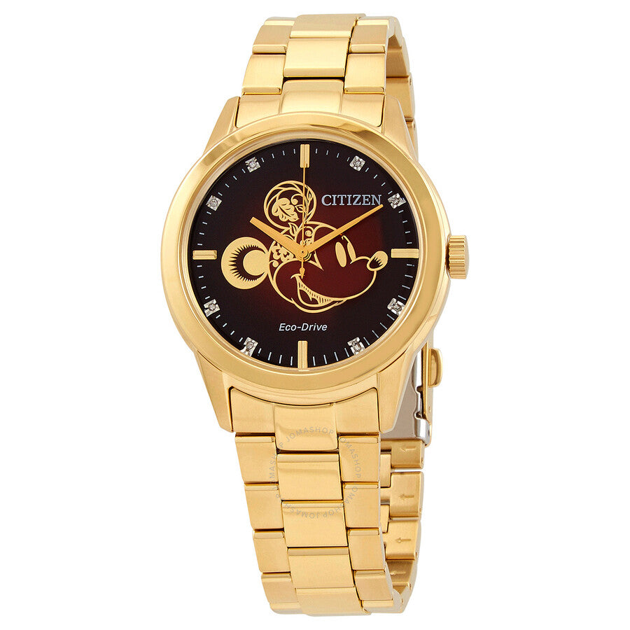 Citizen Disney Year of the Mouse Diamond Red Dial Unisex Watch FE7082-53W - Dawson Watches